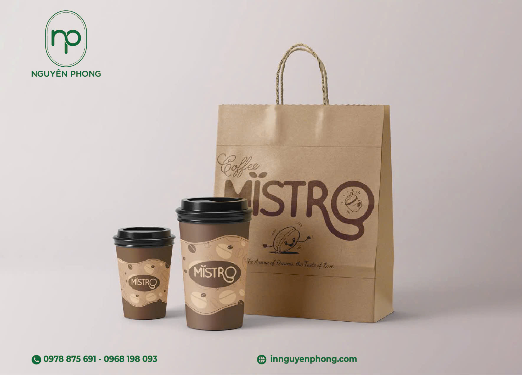 Túi giấy đựng cà phê - Bao bì tạo ấn tượng với khách hàng